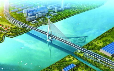 黄浦江上第13座大桥——昆阳路越江大桥开始主塔施工